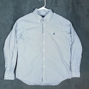 Ralph Lauren Shirt Mens Large Plaid Button Down Long Sleeve Classic Dress Shirt